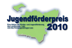 Logo des Jugendförderpreises 2010 des Landkreises Leer