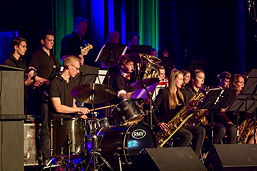 Foto vom Auftritt der Jazz-AG beim Musikschul-Jubiläumskonzert am 17.11.2017