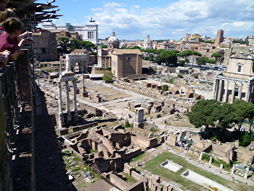 Blick übers Forum Romanum, Westseite