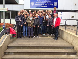 Gruppenfoto der 10d 2015/16 mit Frank Wieneke auf ihrer Klassenfahrt nach Köln