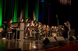 Foto vom Auftritt der Jazz-AG beim Musikschul-Jubiläumskonzert am 17.11.2017