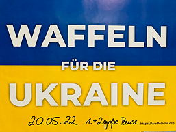 Foto von der Waffelback-Aktion der 7ds zugunsten der Ukraine am 20.05.2022