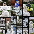 Ausschnitt aus der Schneemänner-Collage
