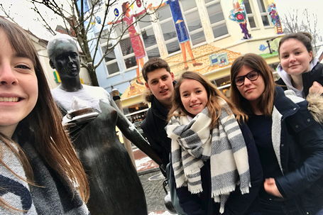 Foto vom ersten Besuch unserer Partnerschule aus Rouen (Januar 2019)