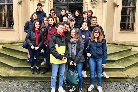 Foto vom ersten Besuch unserer Partnerschule aus Rouen (Januar 2019)