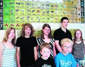 Teilnehmer vom TGG am Chemie-Wettbewerb